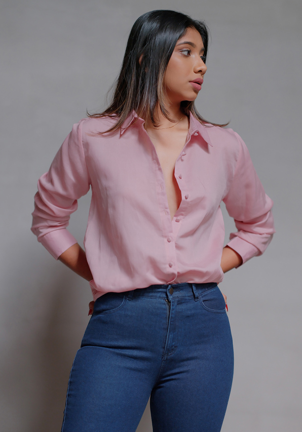 WIDE LEG ACID WASH DENIM PANT